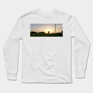 Sunset over the field Long Sleeve T-Shirt